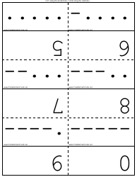 International Morse Code Flash Cards, Page 6