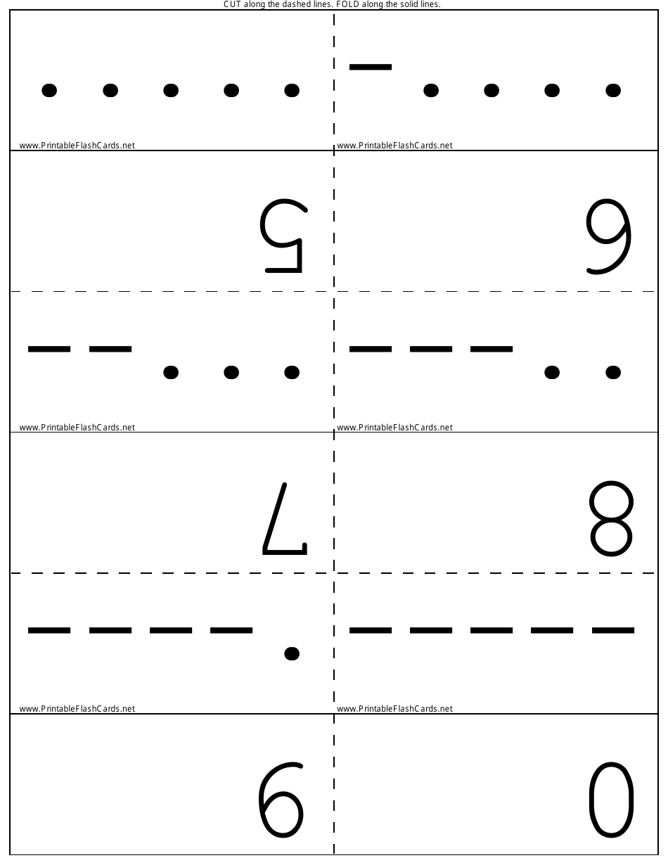 International Morse Code Flash Cards, Page 6