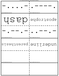 International Morse Code Flash Cards, Page 8