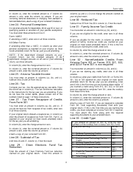 Instructions for Arizona Form 140X Individual Amended Return - Arizona, Page 4