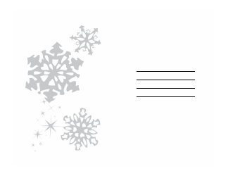 Christmas Snowflake Card Template, Page 2