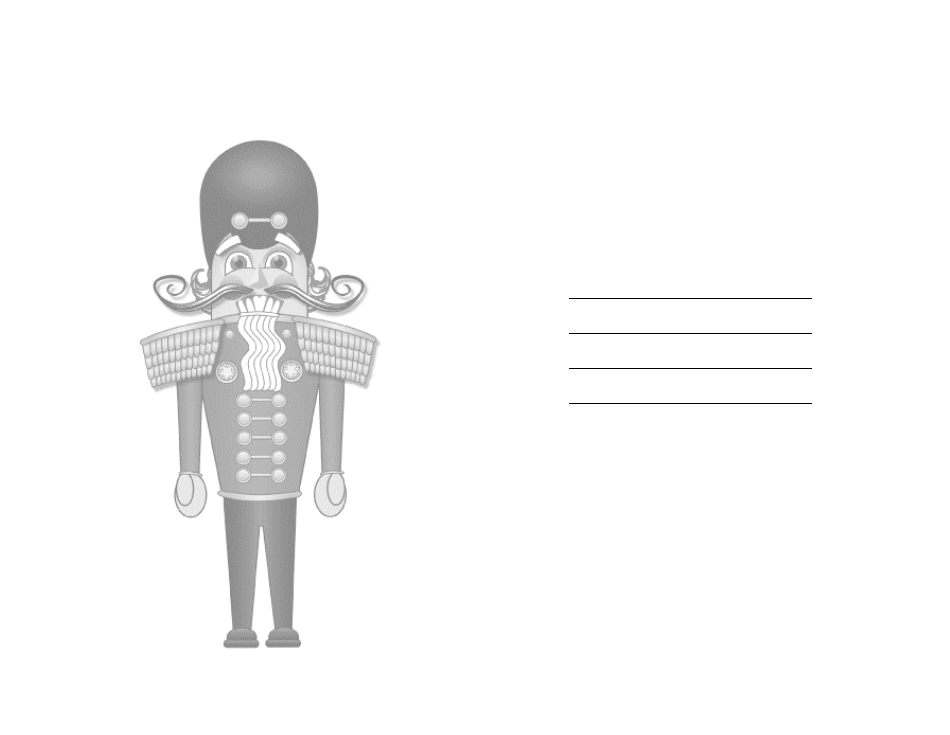 Merry Christmas Nutcracker Card Template, Page 2