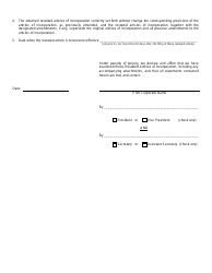 Form 202 Restated Articles of Incorporation for a Non-profit Corporation - Rhode Island, Page 3