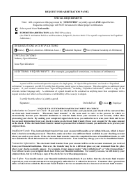 FMCS Form R-43 Request for Arbitration Panel, Page 2