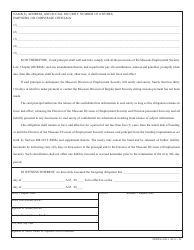 Form MODES-4252 Surety Bond (Financial Guarantee for Payment of Contributions) - Missouri, Page 2