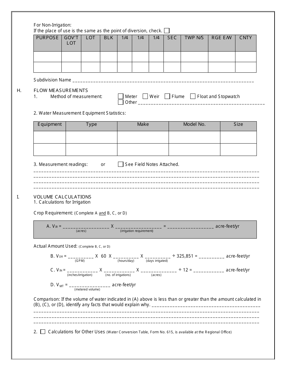 Form 617 Project Completion Notice for Permitted Water Development Field Report - Montana, Page 3