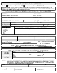 Out-Of-City Business Registration Questionnaire - City of Allentown, Pennsylvania