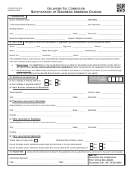 Document preview: OTC Form BT-115-C-W Notification of Business Address Change - Oklahoma