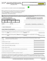 Form P-64B Exemption From Conveyance Tax - Hawaii