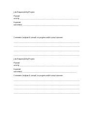 Goal Tracking Worksheet Template, Page 2