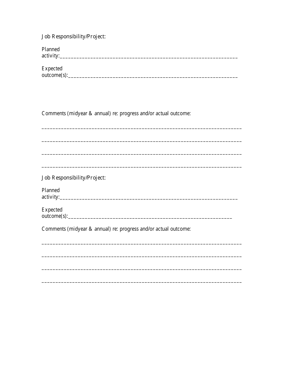 Goal Tracking Worksheet Template, Page 2