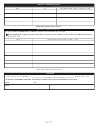 State Form 38784 (Corporate Form 112) Application for Certificate of Authority of a Foreign Corporation - Indiana, Page 2