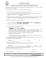 Form LLC-1010.1 Articles of Organization for Conversion of a Virginia or Foreign Partnership or Limited Partnership to a Virginia Limited Liability Company - Virginia