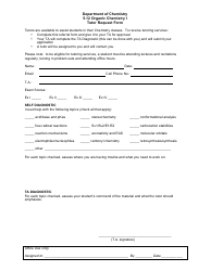 Document preview: Tutor Request Form - Mit Department of Chemistry