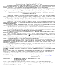 SOS Form EFS-2 Effective Financing Statement - Oklahoma, Page 2