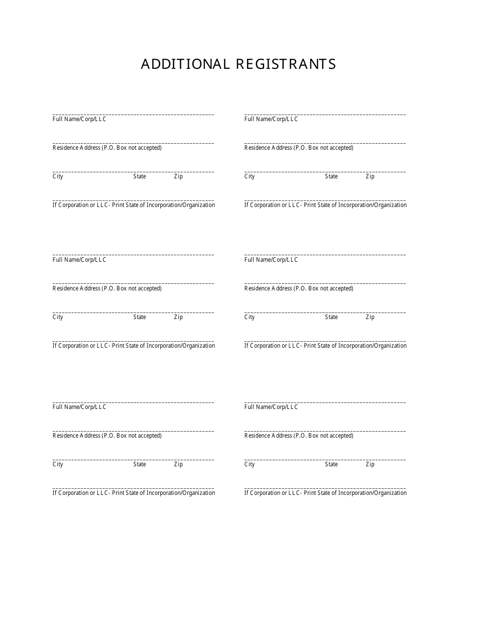 Fictitious Business Name Statement Form - Los Angeles County, California, Page 4