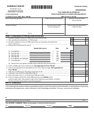 Form 41A720-S57 Schedule FON-SP Tax Computation Schedule (For a Fon Project of a Pass-Through Entity) - Kentucky