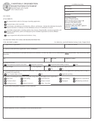 Form SFN11300 &quot;Charitable Organization Registration Statement&quot; - North Dakota
