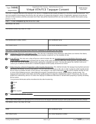 Document preview: IRS Form 14446 Virtual Vita/Tce Taxpayer Consent