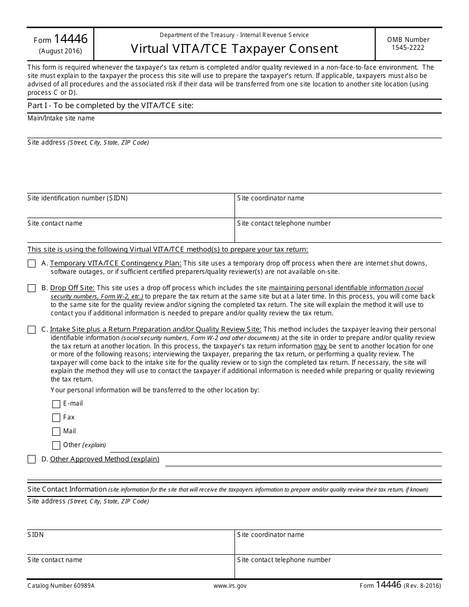 irs-form-14446-download-fillable-pdf-or-fill-online-virtual-vita-tce