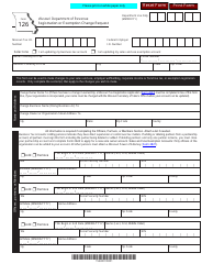 Form 126 Registration or Exemption Change Request - Missouri