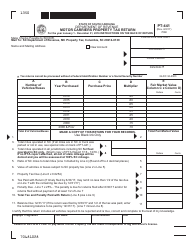 Form PT-441 &quot;Motor Carriers Property Tax Return&quot; - South Carolina