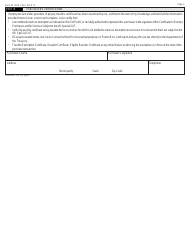 Form AS2916.1 Certificate for Exempt Purchases and for Services Subject to the 4% Special-Sut - Puerto Rico, Page 2