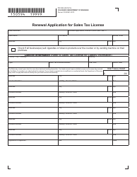 Form 0594 &quot;Renewal Application for Sales Tax License&quot; - Colorado