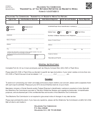 Document preview: OTC Form G-141 Transmittal of Tax Returns Reported on Magnetic Media - Oklahoma