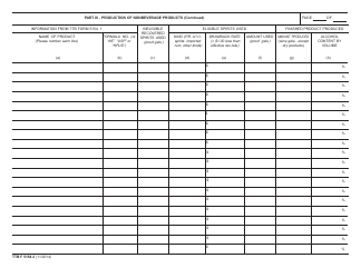 TTB Form 5154.2 &quot;Supporting Data for Nonbeverage Drawback Claims&quot;, Page 3