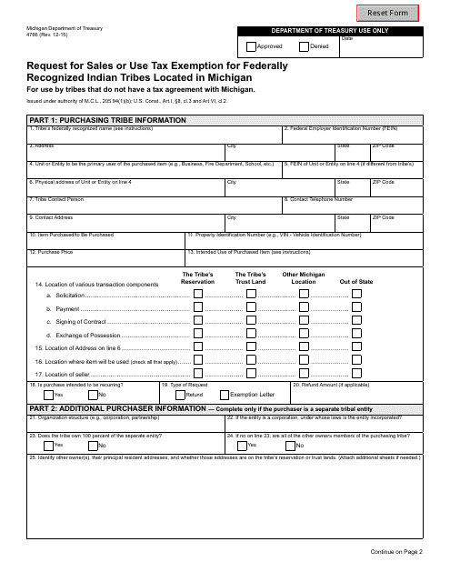 Form 4766  Printable Pdf