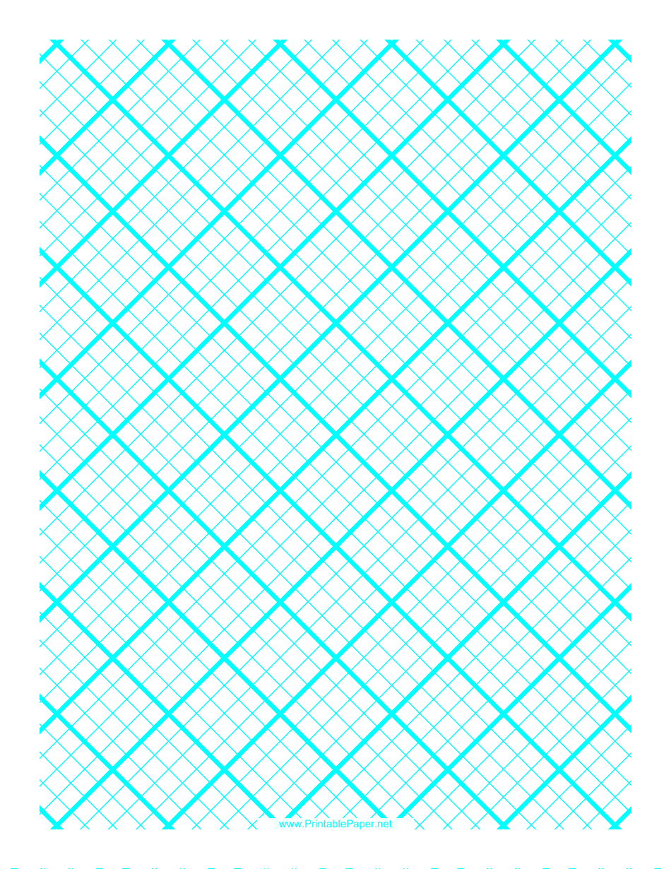 Cyan 1 Cm Quilt Grid Graph Paper Template - 4x4 Preview