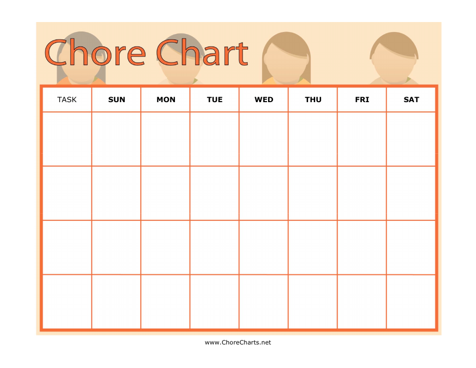 Weekly Chore Chart Template Download Printable PDF | Templateroller