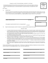 Form AT3-28 Annual Report and Personal Property Return of Financial Institutions - Maryland, Page 2