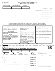 Document preview: Form WTR10002 Oklahoma Nonresident Royalty Withholding Tax Return - Oklahoma