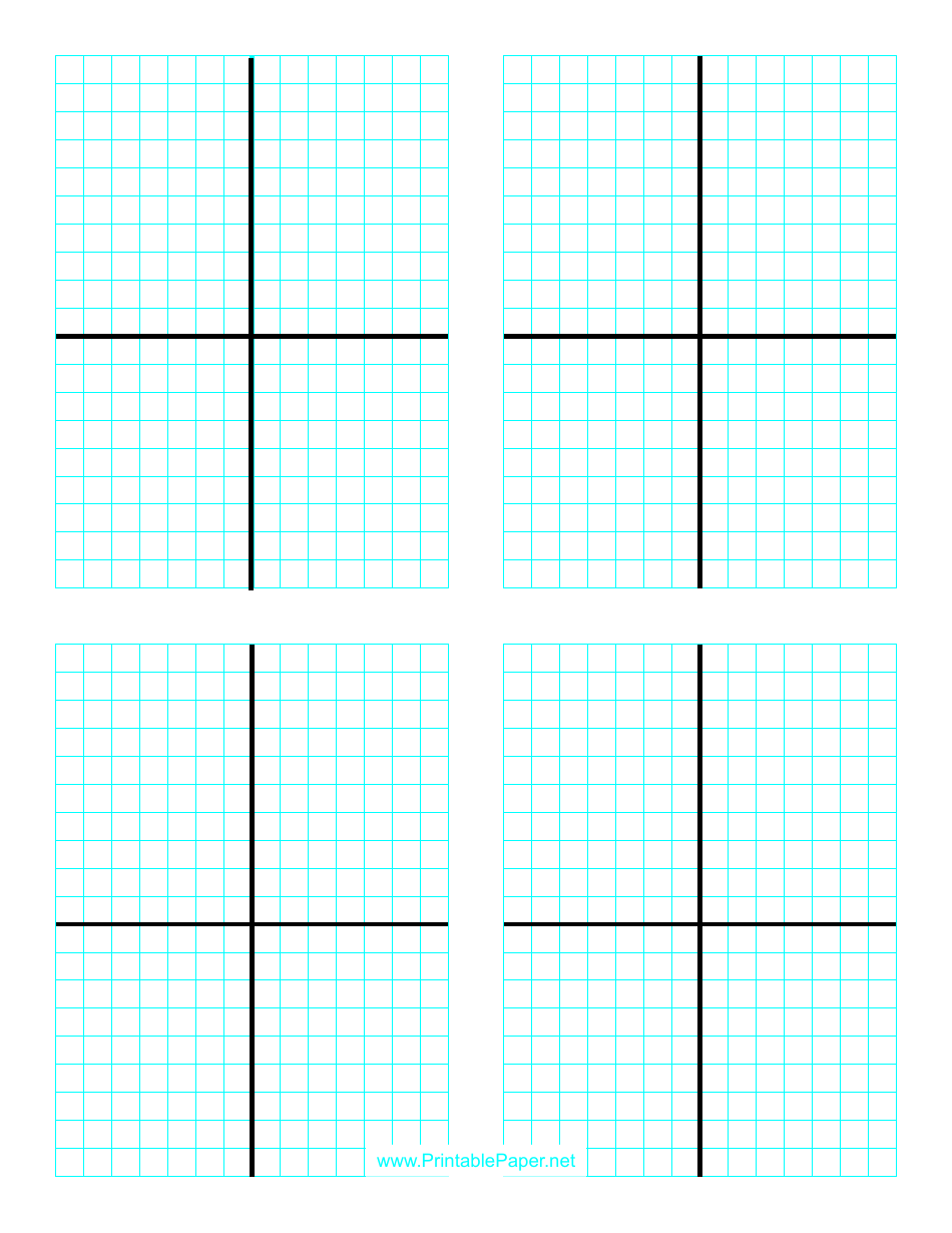 Graph paper template with axis