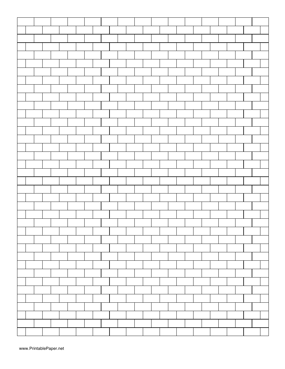 Brick Stitch Graph Paper Printable