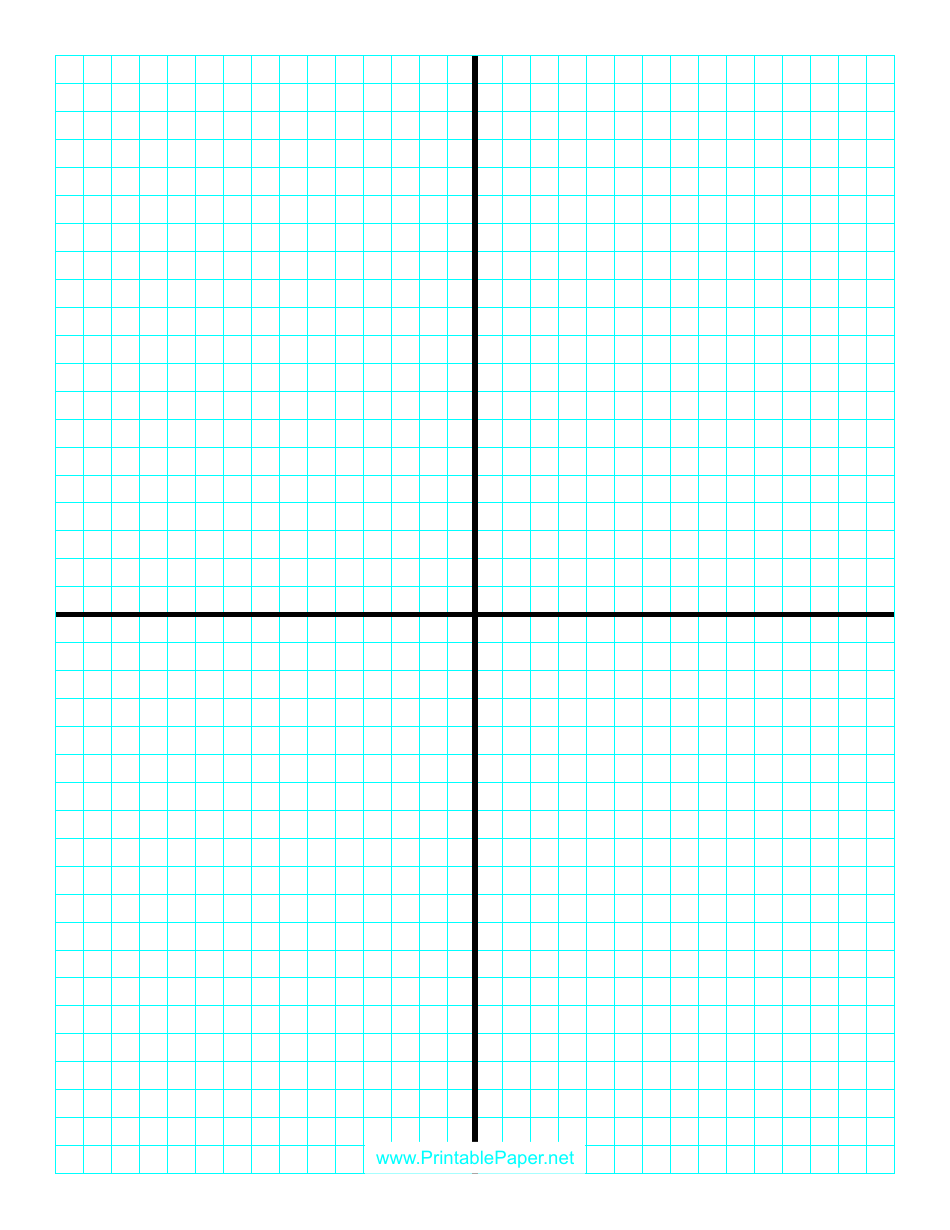 1cm Graph Paper With X and Y Axis
