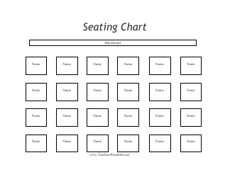 &quot;Classroom Seating Chart Template&quot;