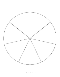 Document preview: Blank Pie Chart With 7 Slices