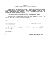 Form XXXIV Indemnity Bond - Tripura, India, Page 2