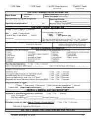 Appendix IV Case Report Form (Hospitalizations, Deaths, Sris) - Newfoundland and Labrador, Canada, Page 3