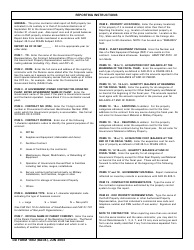 DD Form 1662 DoD Property in the Custody of Contractors, Page 2