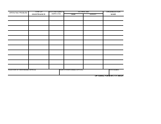 Optional Form 89 Maintenance Record for Security Containers/Vault Doors, Page 2