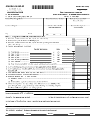 Form 41A720-S29 Schedule KJDA-SP Tax Computation Schedule Form (For a Kjda Project of a Pass-Through Entity) - Kentucky