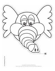 Elephant Mask Outline Template Download Printable PDF | Templateroller