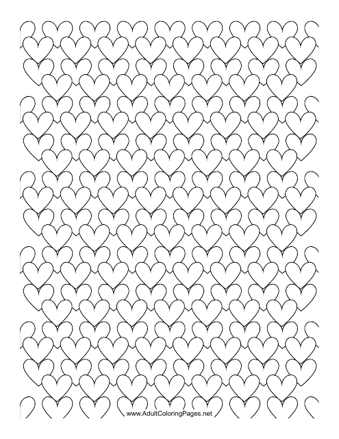 Blank Heart Pattern Paper