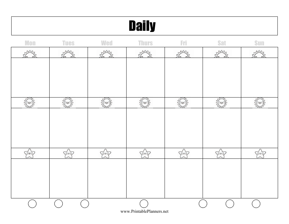Two Page Daily Planner Template Preview