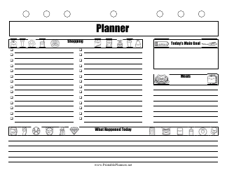 Two Page Daily Planner Template, Page 2