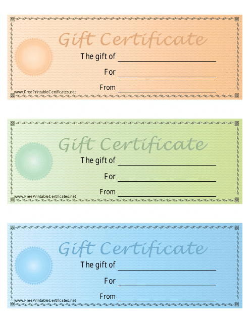 Gift Certificate Templates Download Pdf